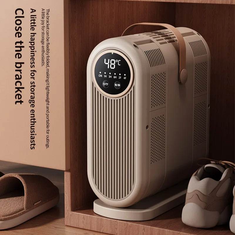 Foldable Electric Shoe Dryer with Timer Control – Intelligent Household Shoe Warmer and Portable Heater