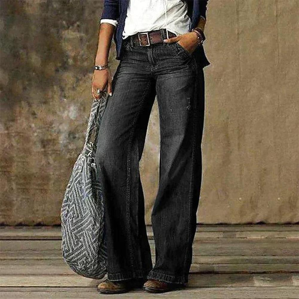 Elegant Fitted Women's Pants in Soft Fabric – Versatile for All Occasions, Color Blue, Gray or Beige