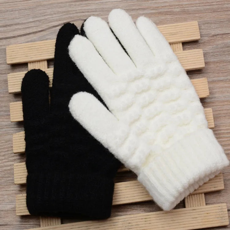 Gants Extensibles pour Femmes en Mélange de Coton, Nylon et Laine - Compatibles Écrans Tactiles 1
