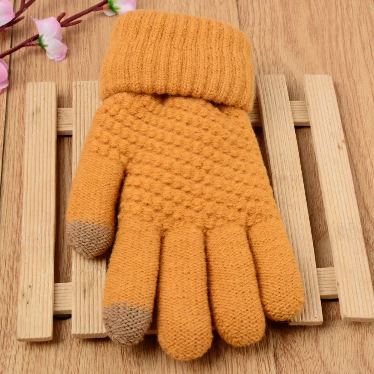 Gants Extensibles pour Femmes en Mélange de Coton, Nylon et Laine - Compatibles Écrans Tactiles 5