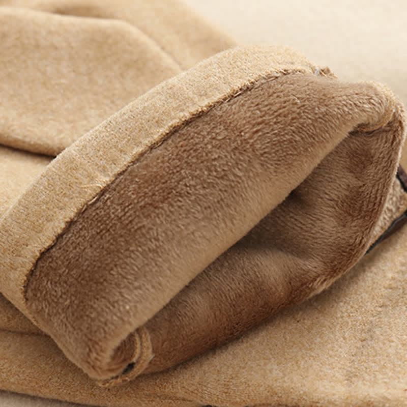 Gants Femme Coupe-Vent Élégants avec Boucle Décorative – Tissu Douillet et Bouts de Doigts Tactiles 3
