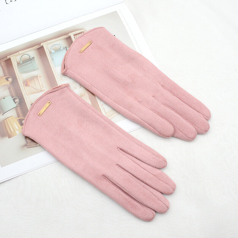 Gants Femme en Daim Doux avec Doublure Chaude - Ajustement Élégant pour Hiver 1