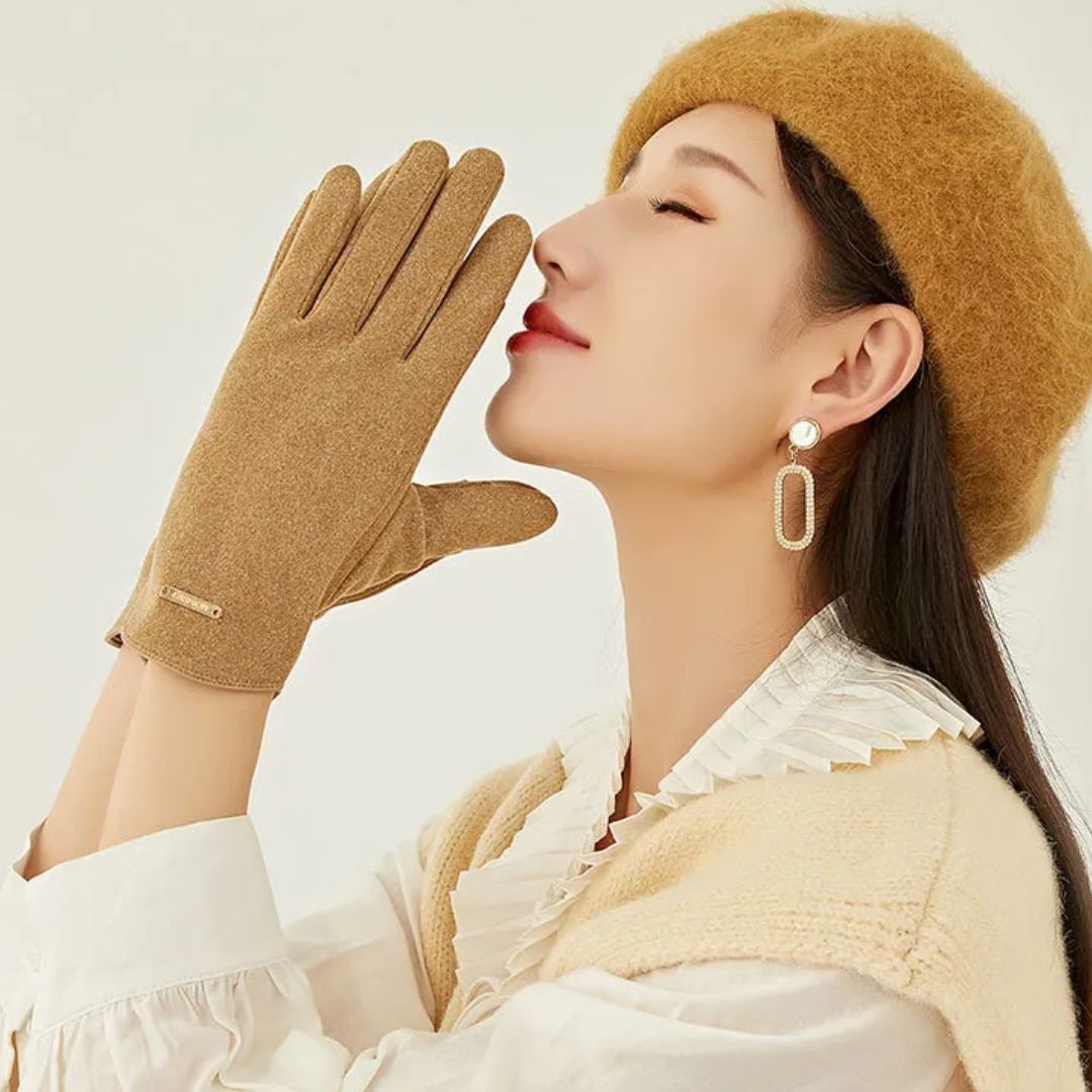 Gants Femme en Daim Doux avec Doublure Chaude - Ajustement Élégant pour Hiver 6