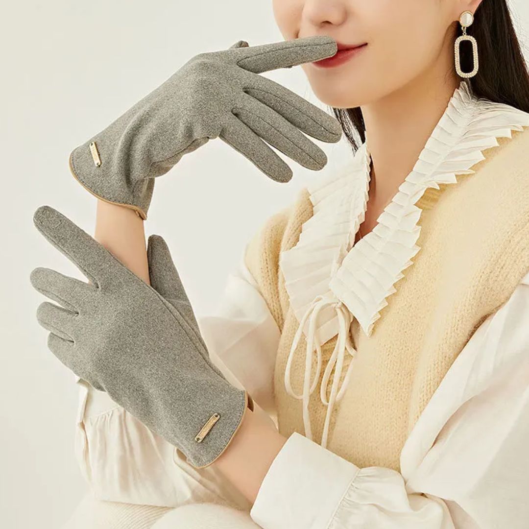 Gants Femme en Daim Doux avec Doublure Chaude - Ajustement Élégant pour Hiver 7