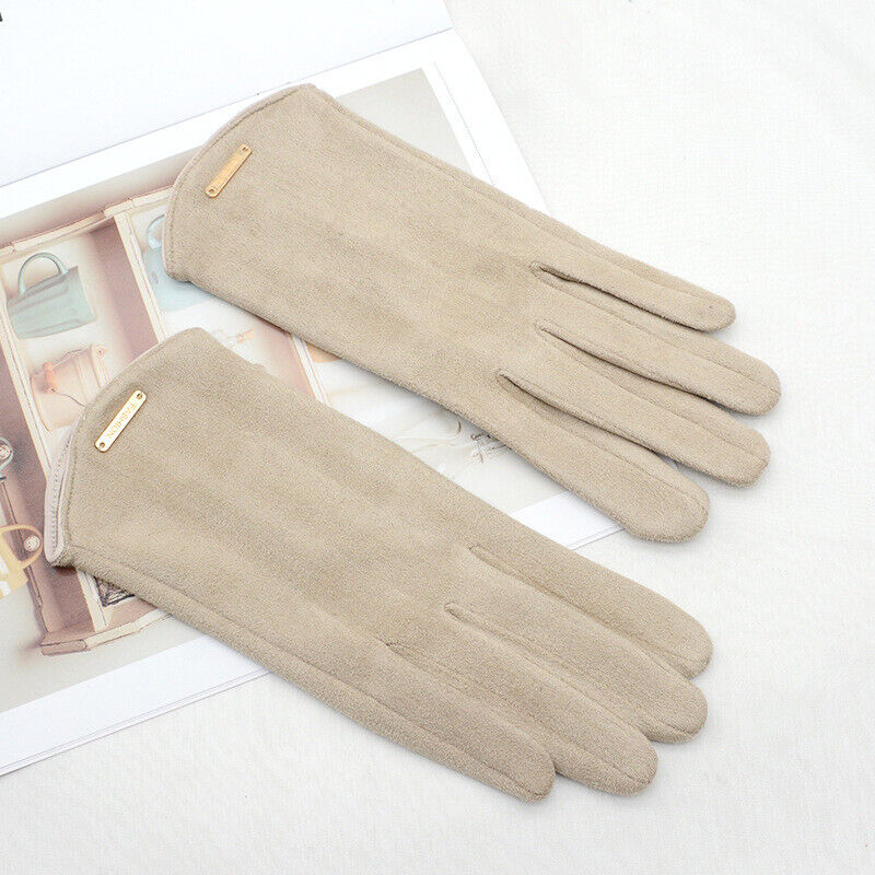 Gants Femme en Daim Doux avec Doublure Chaude - Ajustement Élégant pour Hiver 9
