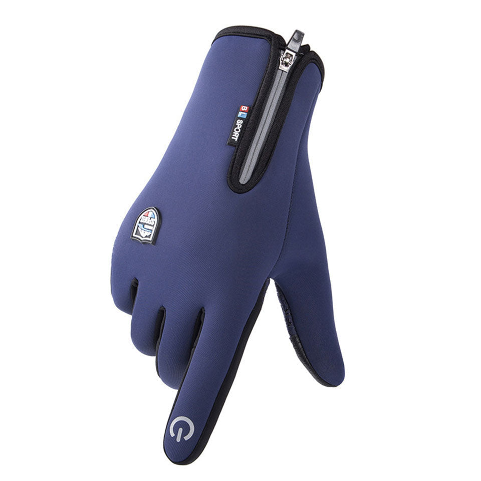 Gants Unisexes Chauds en Néoprène avec Écran Tactile et Manchette Zippée – Résistants à l'Eau, Idéaux pour Cyclisme et Course 4