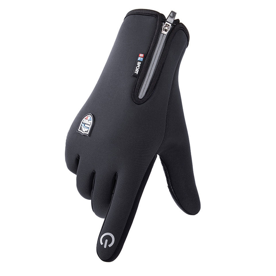 Gants Unisexes Chauds en Néoprène avec Écran Tactile et Manchette Zippée – Résistants à l'Eau, Idéaux pour Cyclisme et Course 5