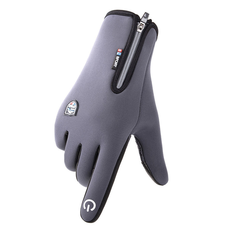 Gants Unisexes Chauds en Néoprène avec Écran Tactile et Manchette Zippée – Résistants à l'Eau, Idéaux pour Cyclisme et Course 6