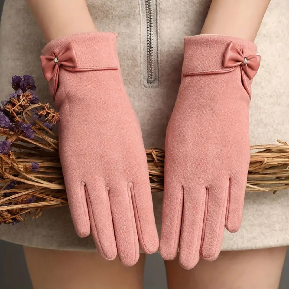 Gants d'hiver pour femmes avec écran tactile – Design ajusté en daim 4