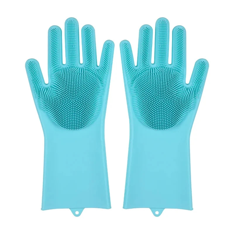 Gants de Vaisselle en Silicone Écologique avec Épurateur Intégré – Outils de Nettoyage Pratiques