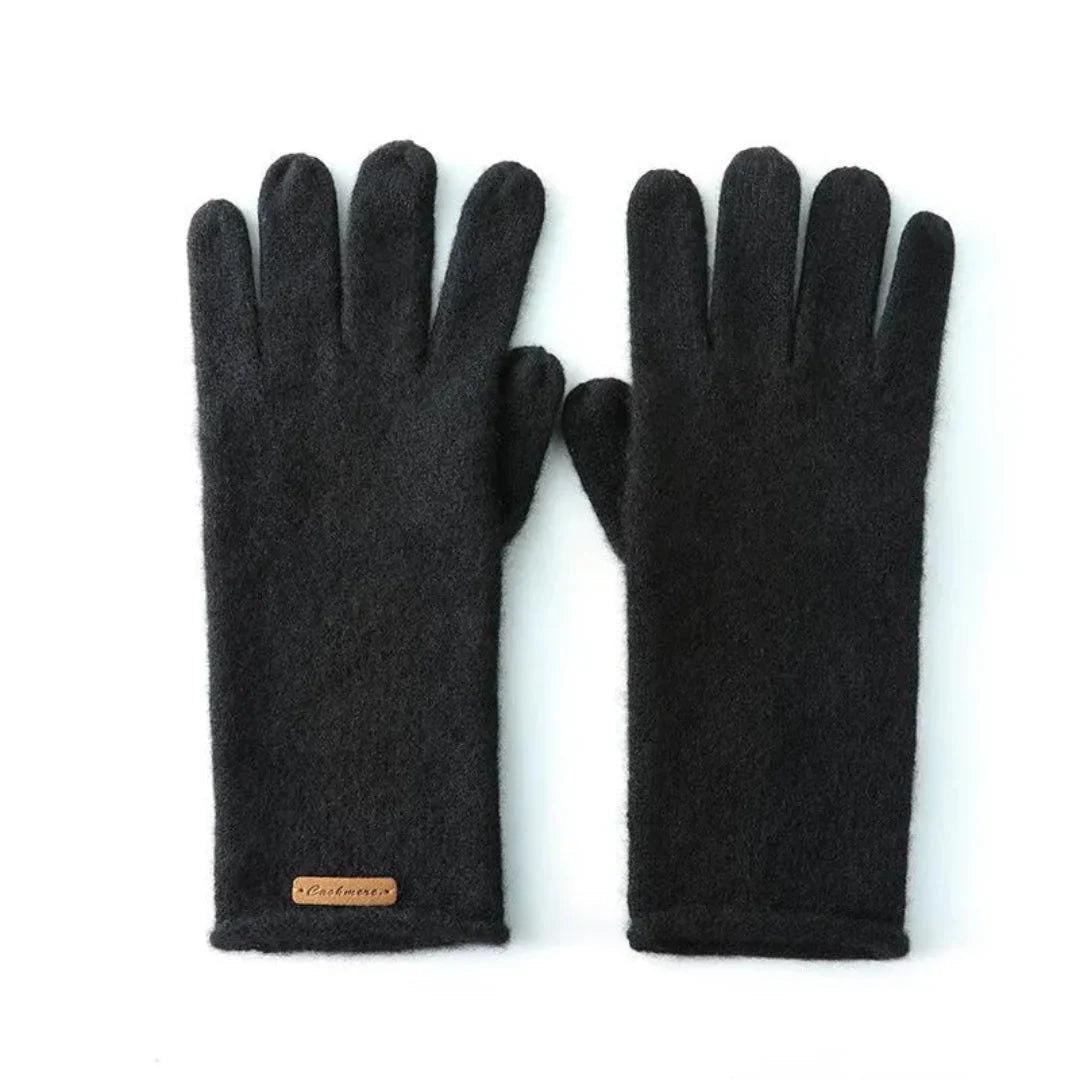 Gants en Cachemire Légers pour Femmes avec Poignets Allongés - Élégance Hivernale 2