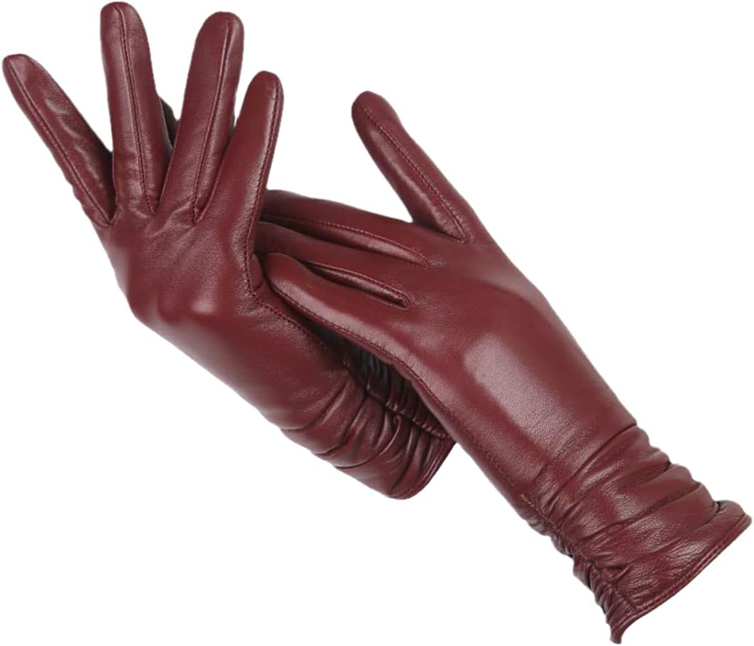 Gants en Cuir Femme Doux avec Doublure en Laine – Élégance et Confort pour Hiver 3