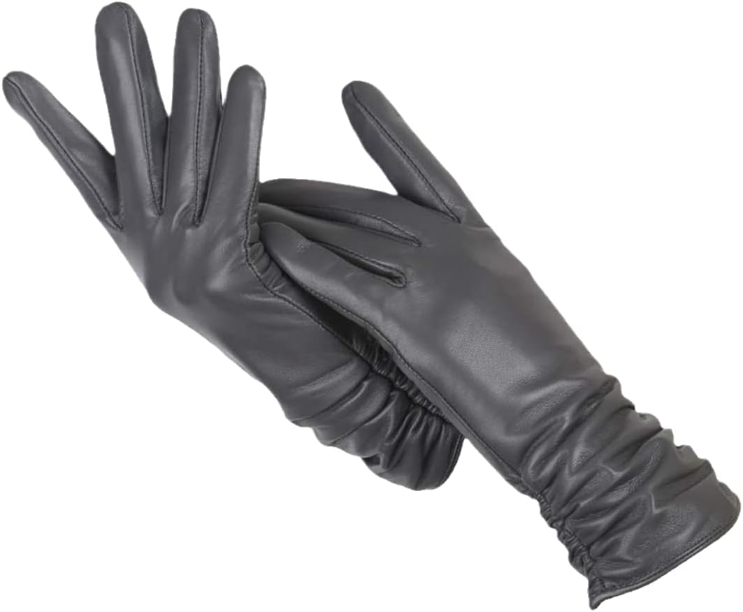 Gants en Cuir Femme Doux avec Doublure en Laine – Élégance et Confort pour Hiver 4