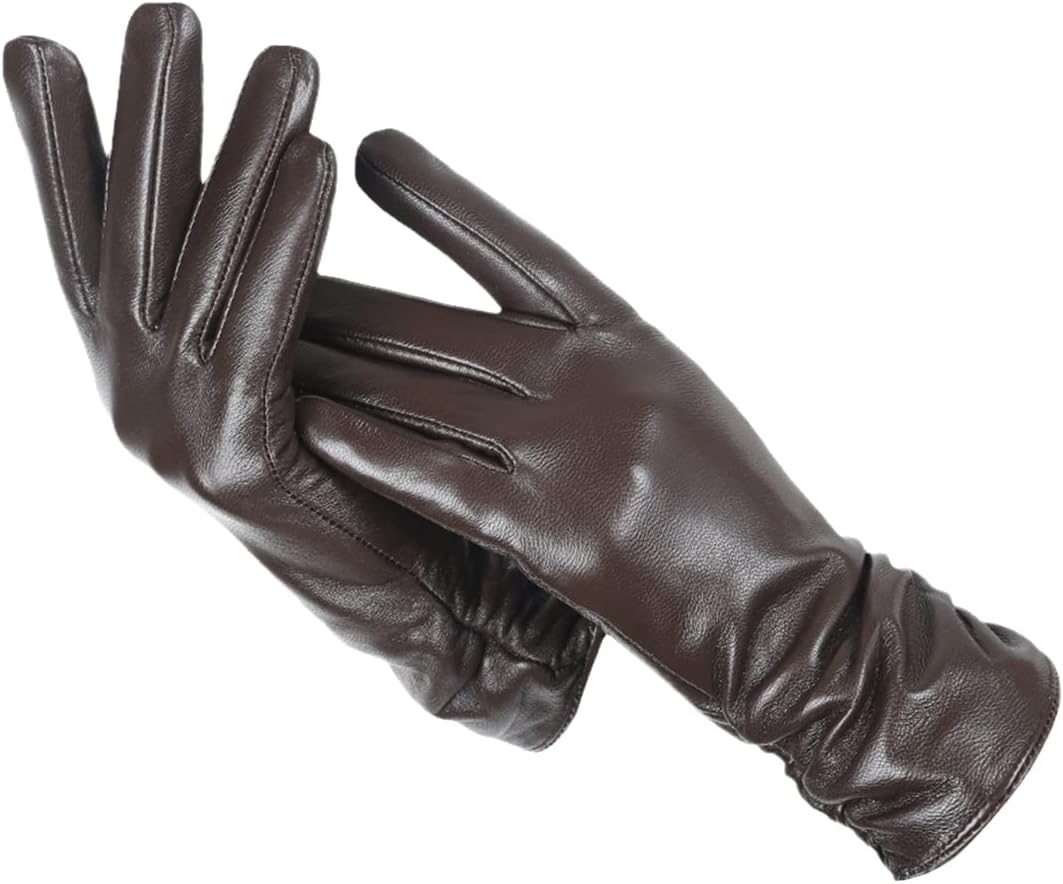 Gants en Cuir Femme Doux avec Doublure en Laine – Élégance et Confort pour Hiver 5