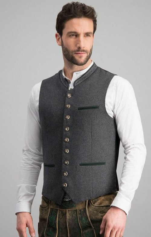 Gilet Elegant for Men in High-Quality Fabric – Versatile Design for Formal and Festive Occasions, Sizes S to XL