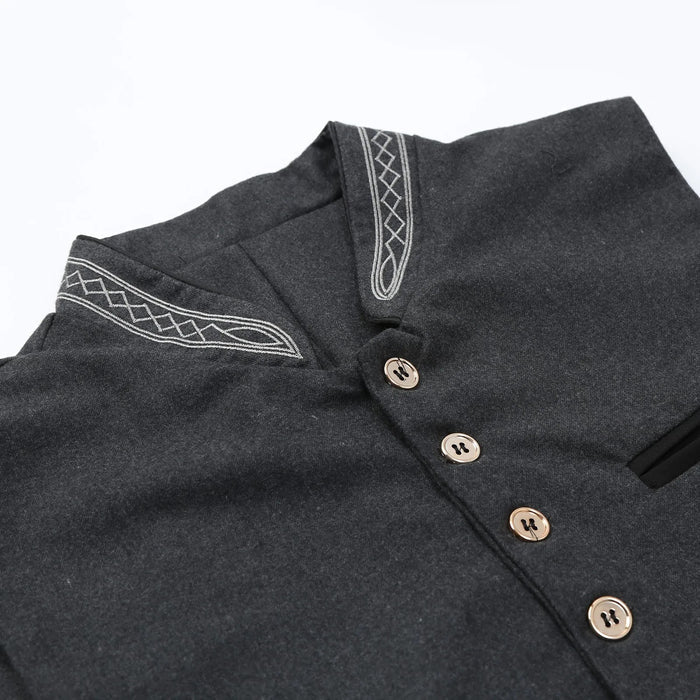 Gilet Elegant for Men in High-Quality Fabric – Versatile Design for Formal and Festive Occasions, Sizes S to XL