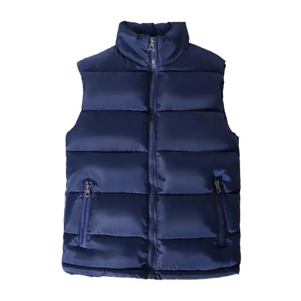 Gilet Matelassé Léger pour Hommes avec Col Montant - Idéal pour le Printemps et l'Automne