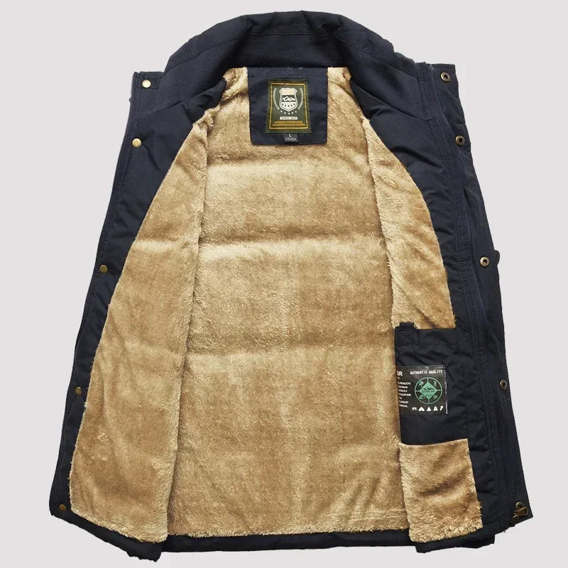 Gilet Rembourré pour Hommes en Polyester avec Doublure en Polaire – Idéal pour l'Hiver