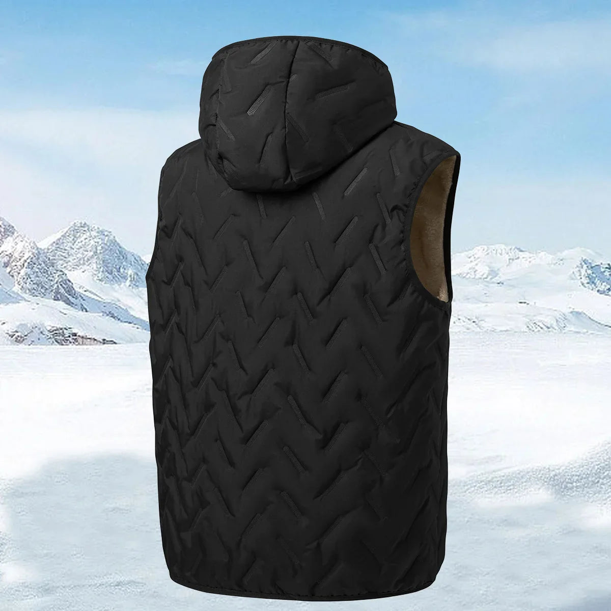 Gilet à Capuche pour Homme avec Doublure en Polaire – Idéal pour l'Automne et l'Hiver