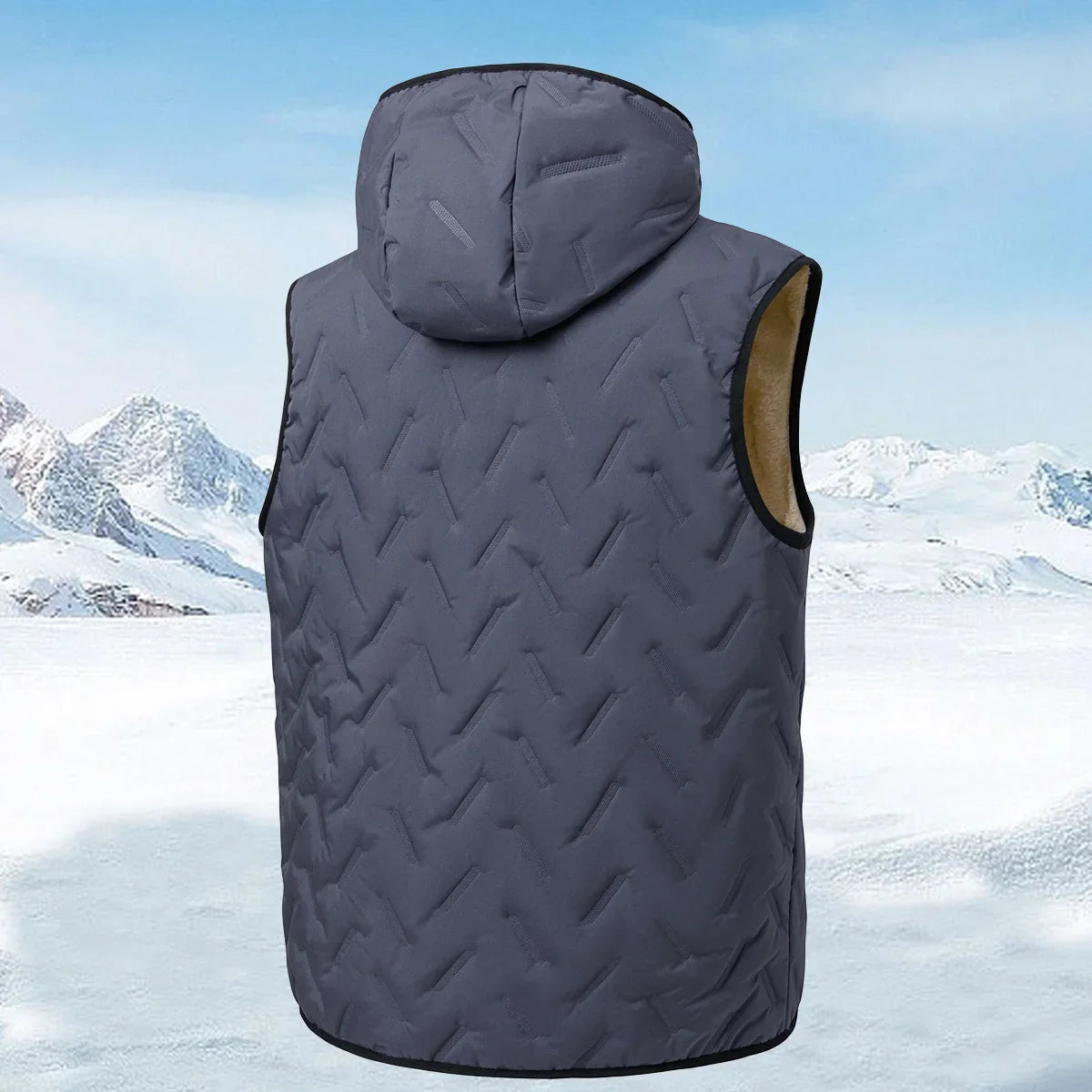 Gilet à Capuche pour Homme avec Doublure en Polaire – Idéal pour l'Automne et l'Hiver