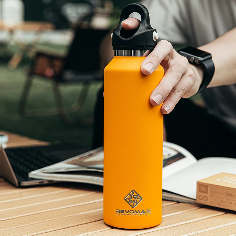 Gobelet Isotherme en Acier Inoxydable 950ml avec Couvercle à Charnière – Idéal pour Voyage et Activités Extérieures