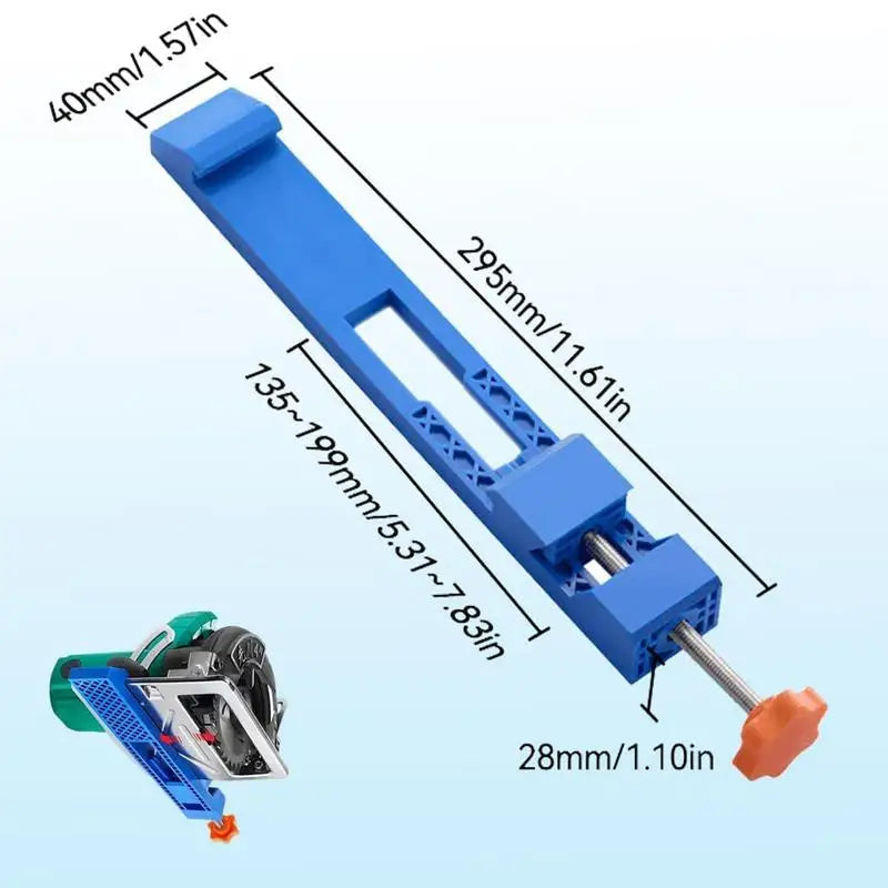 Guide de Base Réglable pour Scie Circulaire – Outil de Découpe Précis pour Menuiserie