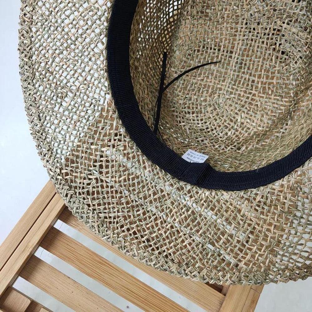Chapeau de Paille Léger Mixte avec Protection Solaire – Chapeau Canotier Élégant pour Homme et Femme