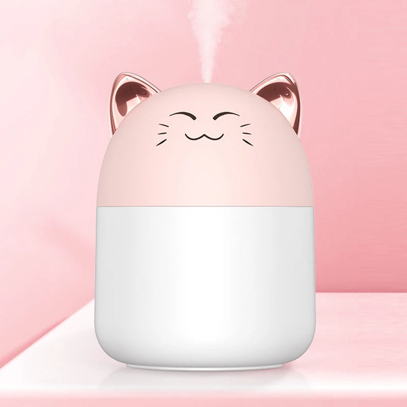 Humidificateur d'Air Mini USB Silencieux pour Chambre - Humidification Efficace avec Éclairage Ambiant et Portabilité Compacte
