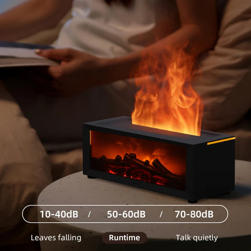 Humidificateur d'air créatif avec diffuseur d'arômes et lumière LED – Télécommande incluse