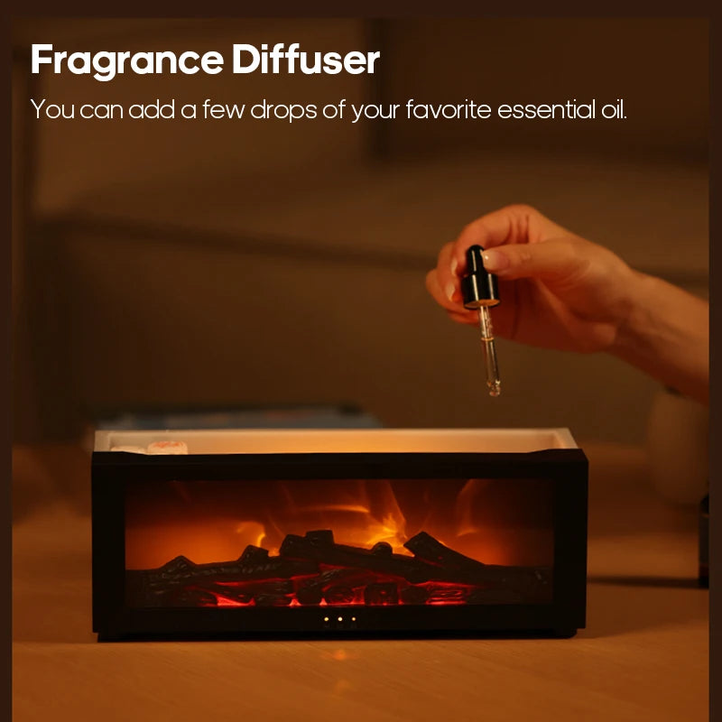 Humidificateur d'air créatif avec diffuseur d'arômes et lumière LED – Télécommande incluse