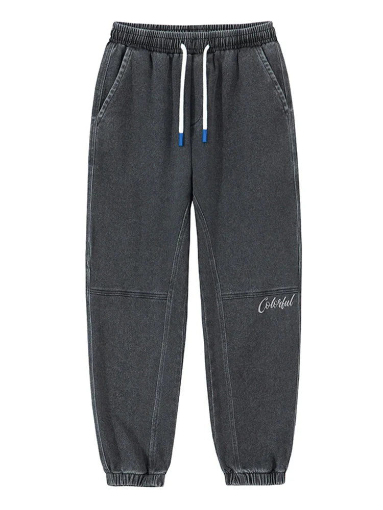 Jeans Homme Style Baggy Fuselé en Mélange de Coton avec Poches Cargo et Cordon de Serrage - Confort Optimal