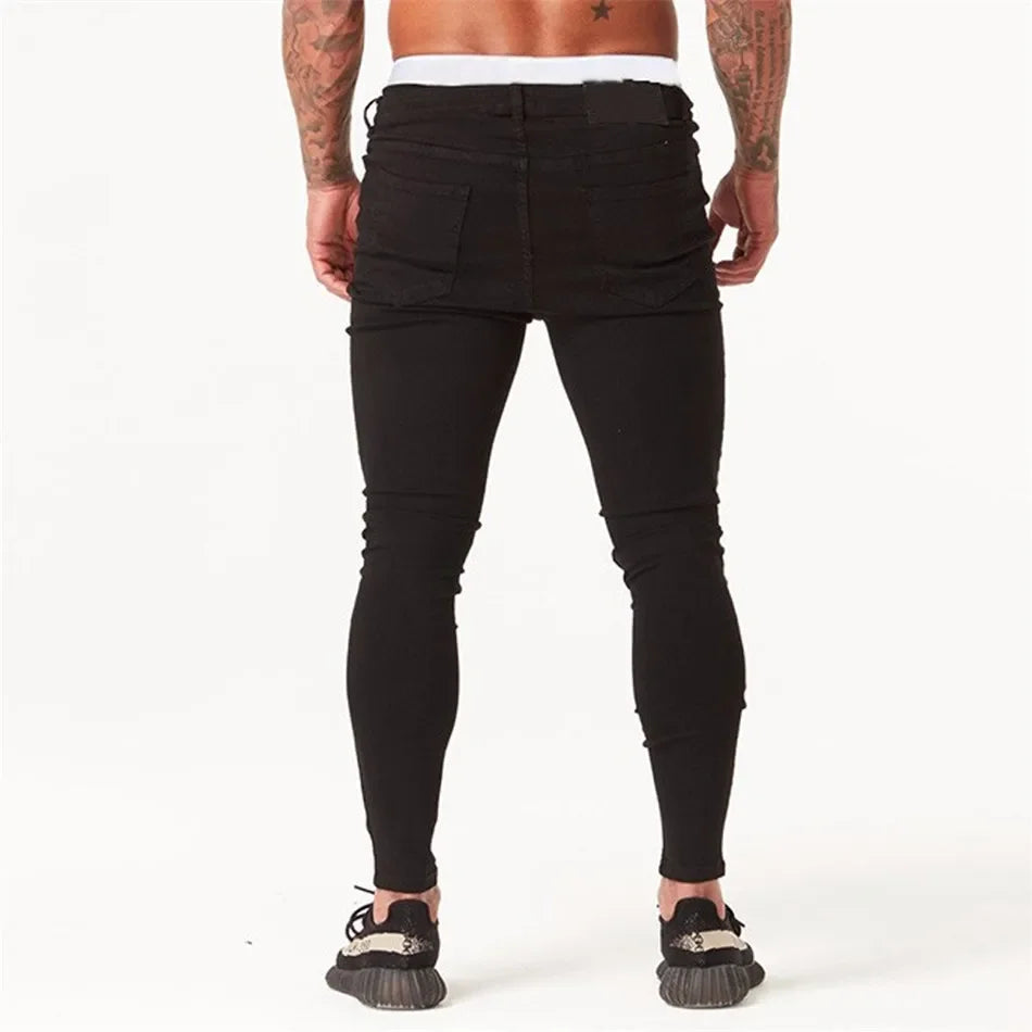 Jeans Spray On Men Super Skinny Distressed – 3 Colors Available