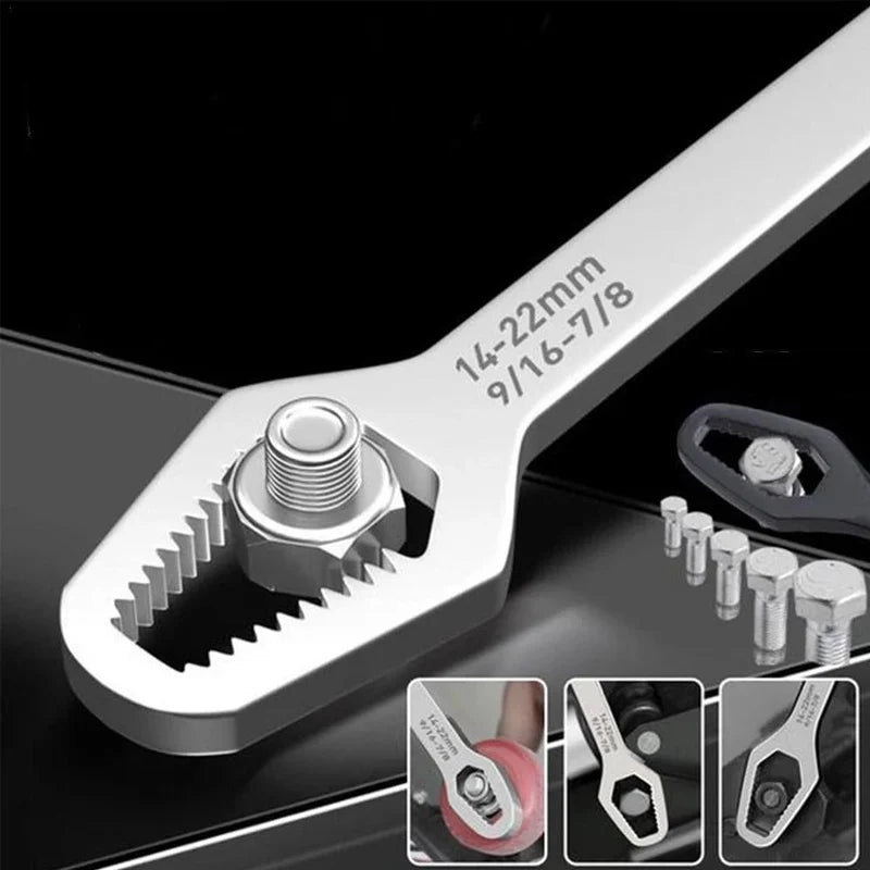 Jeu d'outils Torx Réglables à Double Tête 8 à 22 mm en Acier Chrome Vanadium pour Réparations Domestiques