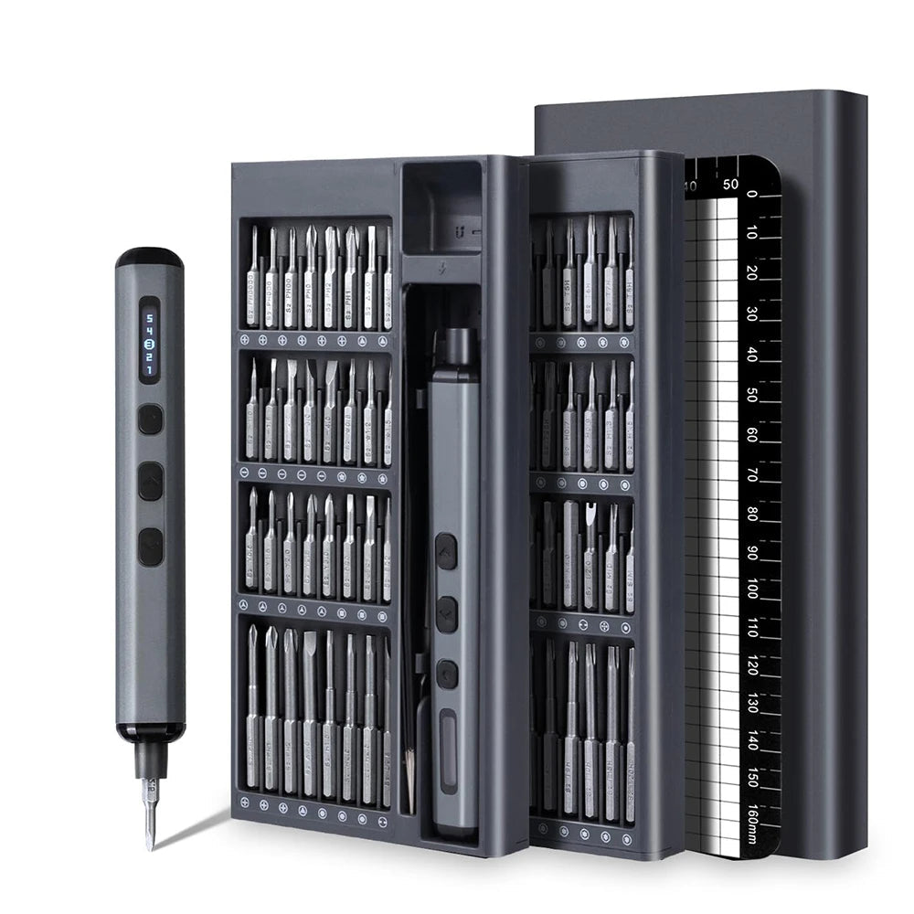 Jeu de Tournevis Électriques de Précision avec 5 Réglages de Couple et Embouts Magnétiques