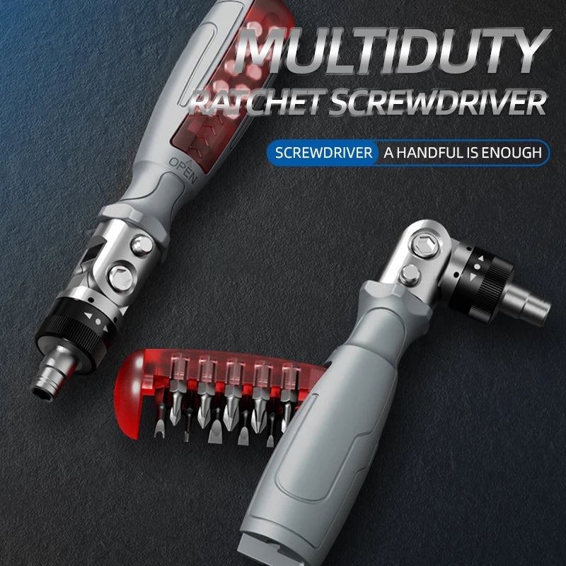 Jeu de Tournevis à Cliquet Multifonctionnel avec 53 Outils – Design Ergonomique et Rétractable en Acier au Chrome Vanadium