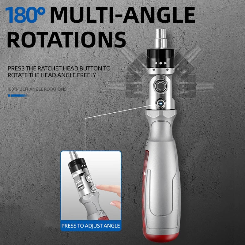 Jeu de Tournevis à Cliquet Multifonctionnel avec 53 Outils – Design Ergonomique et Rétractable en Acier au Chrome Vanadium
