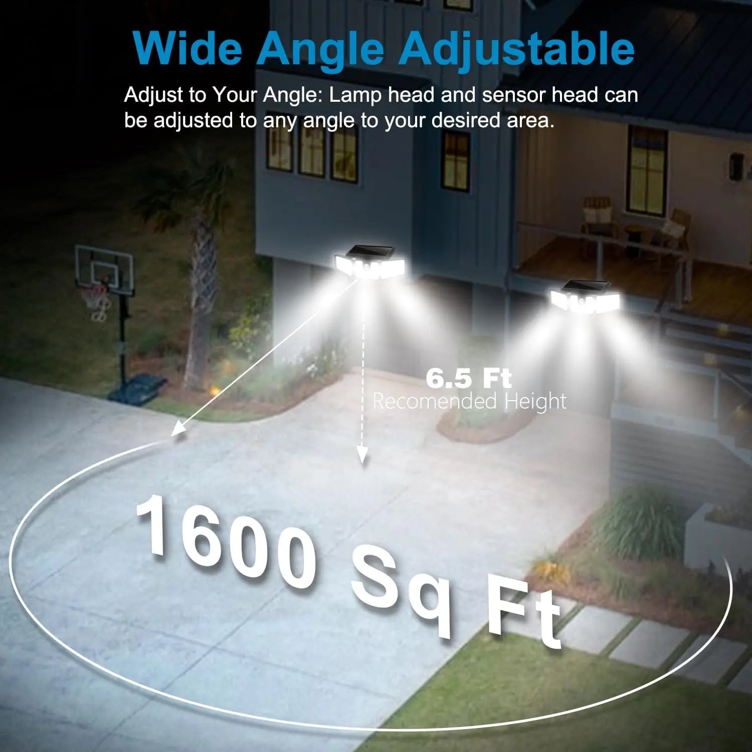 Lampe Solaire Extérieur avec Détecteur de Mouvement - Éclairage Extérieur Solaire IP65, 233 LEDs pour Jardins et Terrasses