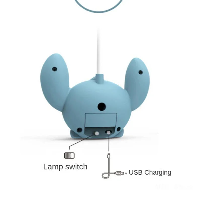 Lampe de Bureau LED Lilo et Stitch avec Taille-Crayon – Lampe de Nuit USB Réglable pour Enfants et Fans de Disney