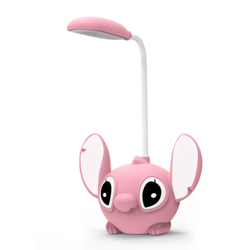 Lampe de Bureau LED Lilo et Stitch avec Taille-Crayon – Lampe de Nuit USB Réglable pour Enfants et Fans de Disney