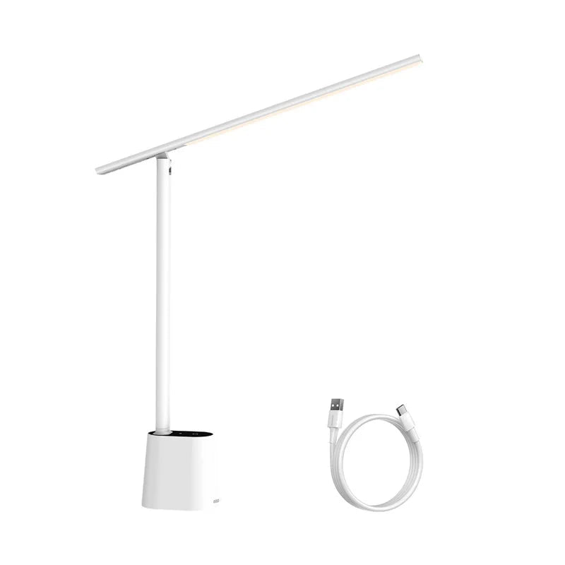 Lampe de Bureau LED Pliable et Dimmable avec Protection des Yeux – Éclairage Ajustable pour Études et Travail