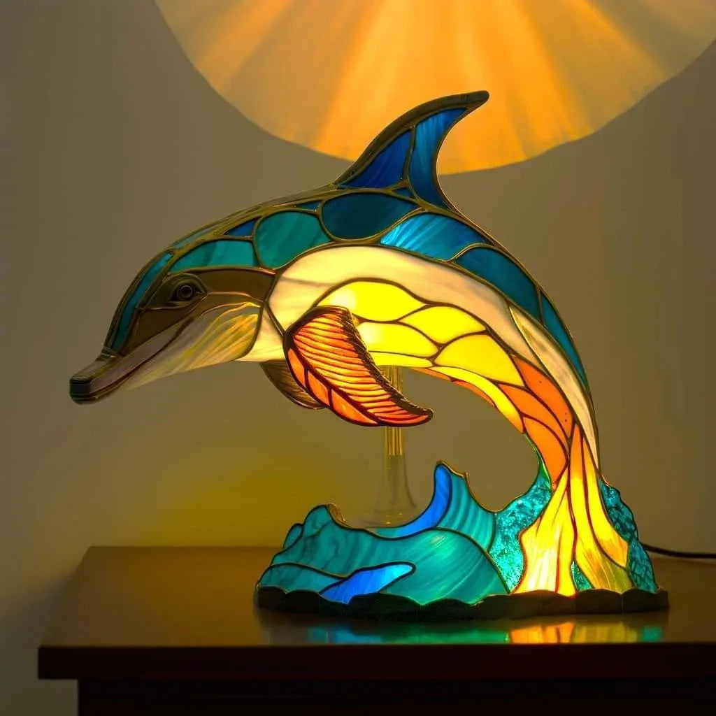 Lampe de Table LED Animaux en Résine – Décor Sirène, Mouton, Hibou et Tortue pour la Maison