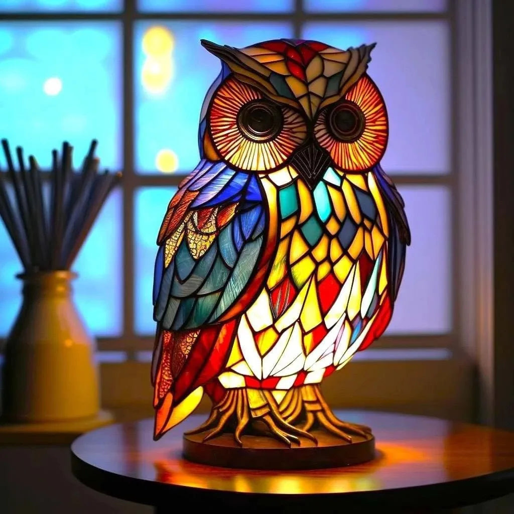 Lampe de Table LED Animaux en Résine – Décor Sirène, Mouton, Hibou et Tortue pour la Maison