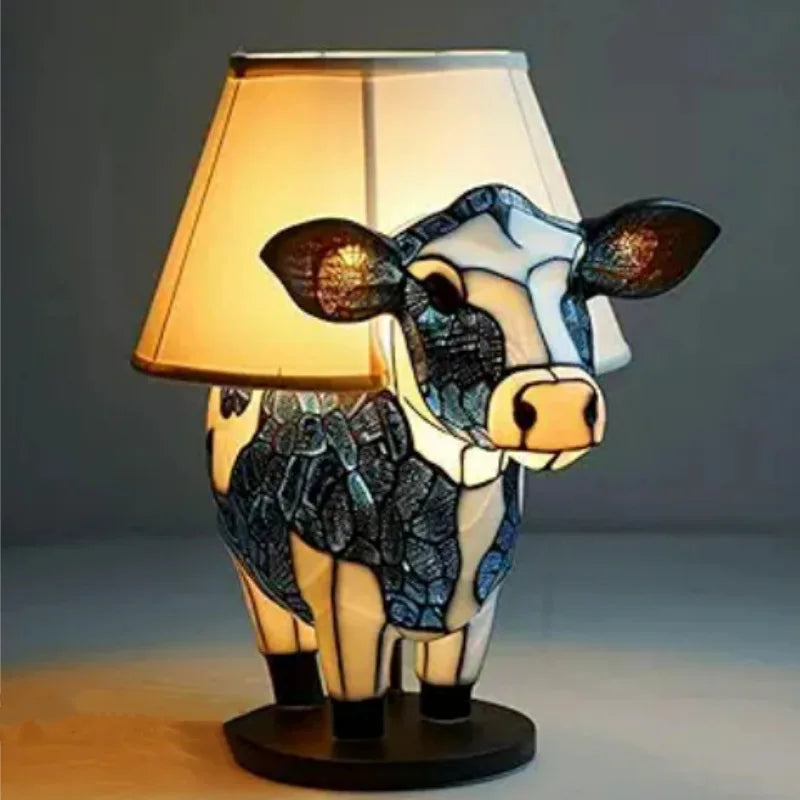 Lampe de Table LED Animaux en Résine – Décor Sirène, Mouton, Hibou et Tortue pour la Maison