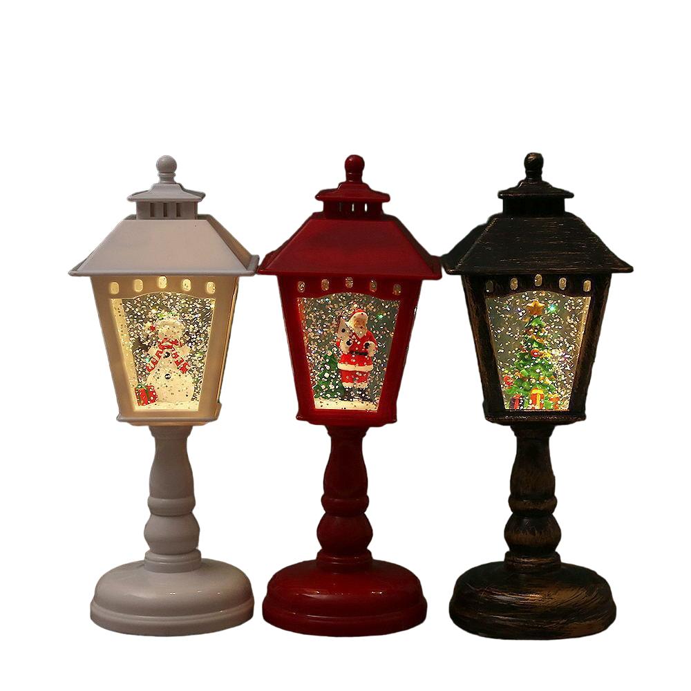 Lampes de Table Illuminées de Noël - Décorations en Forme de Père Noël, Bonhomme de Neige et Sapin