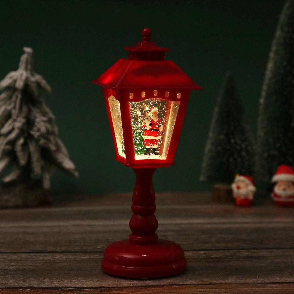 Lampes de Table Illuminées de Noël - Décorations en Forme de Père Noël, Bonhomme de Neige et Sapin