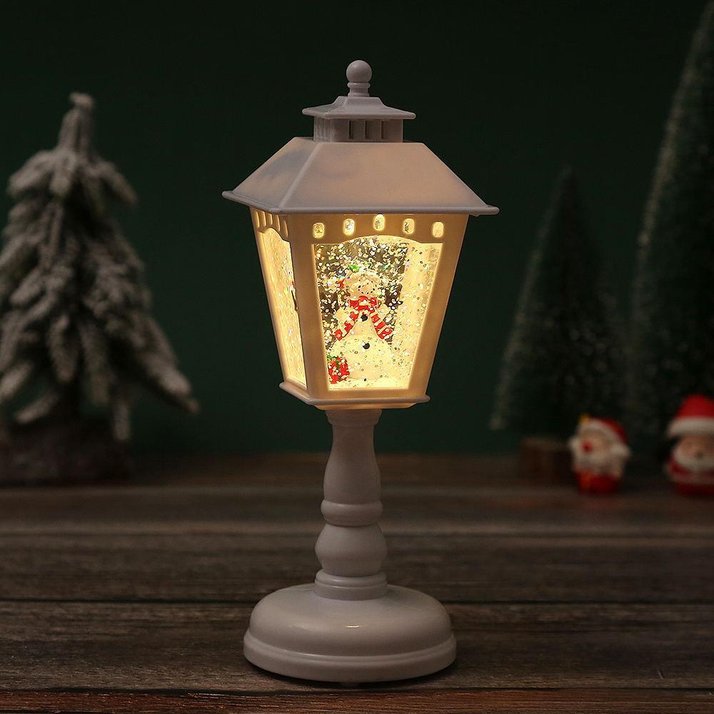 Lampes de Table Illuminées de Noël - Décorations en Forme de Père Noël, Bonhomme de Neige et Sapin
