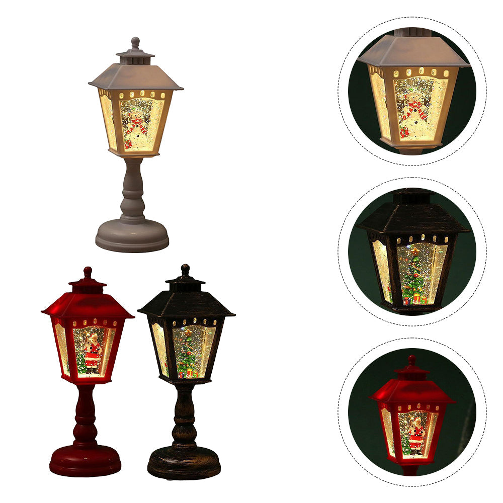 Lampes de Table Illuminées de Noël - Décorations en Forme de Père Noël, Bonhomme de Neige et Sapin