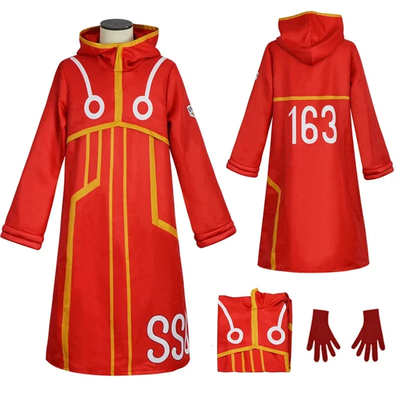 Manteau de Cosplay Rouge à Capuche pour Anime – Costume Luffy Unisexe pour Halloween