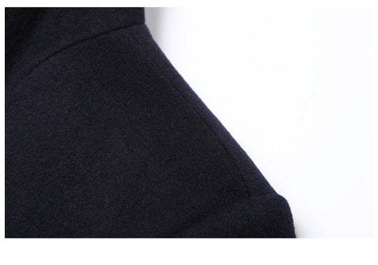 Manteau en Laine pour Homme à Boutonnage Simple – Mid-Thigh, Winter