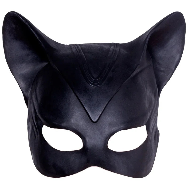 Masque Catwoman en Latex pour Cosplay et Halloween – Costume Sexy pour Adultes